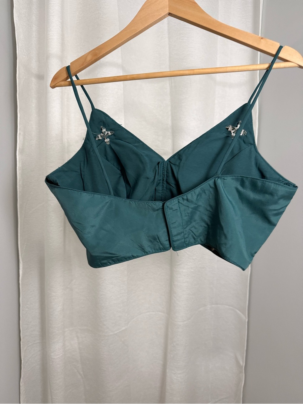Teal Mirror Spaghetti Blouse ✨ - Picture 3 of 3